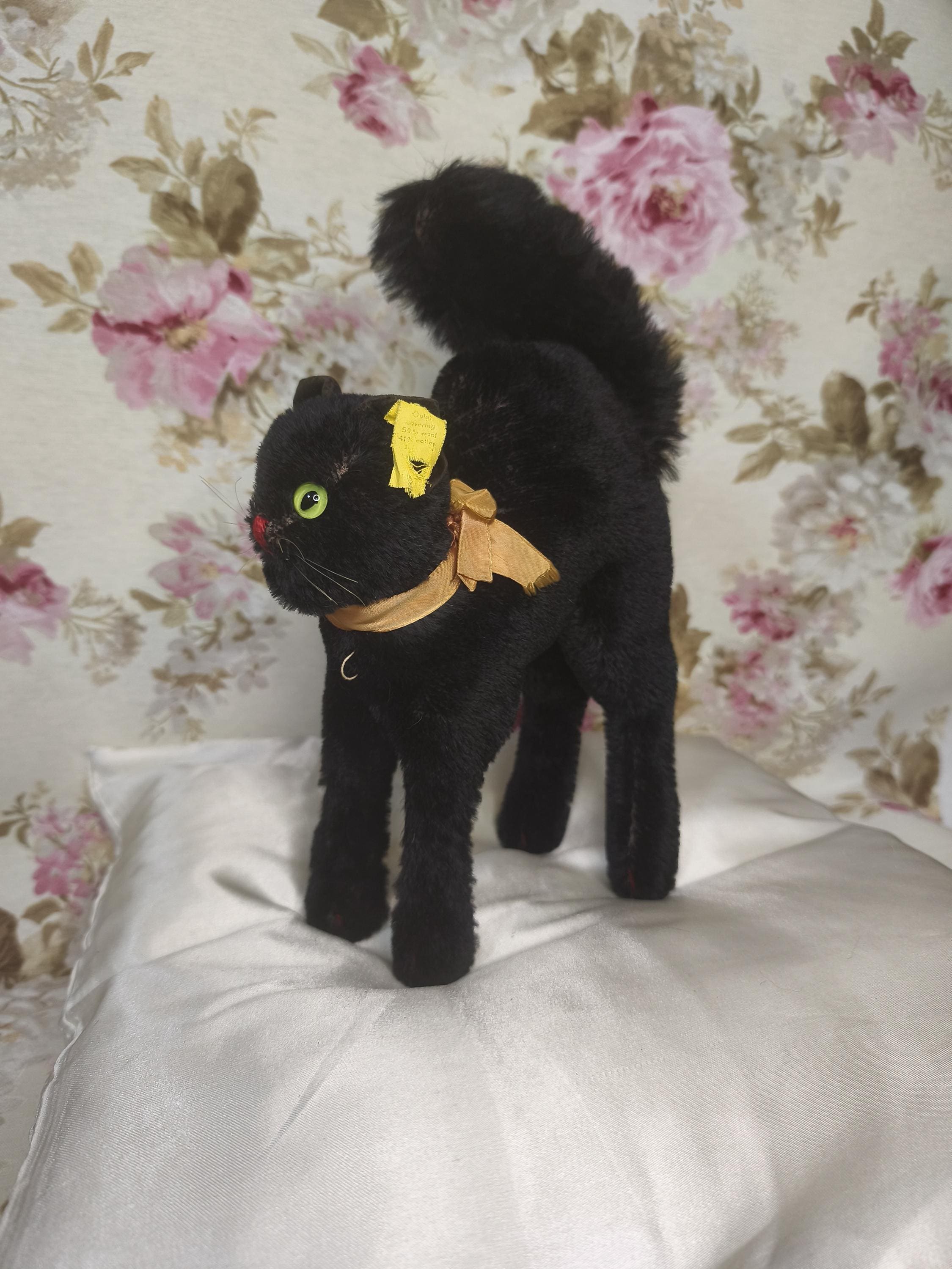 Steiff Black Tom Cat - Etsy