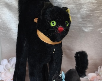 シュタイフ ブラック トム キャット ID 付き 最大 9 インチ