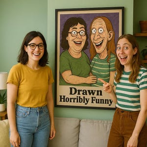 Custom Funny Ugly Portrait from Photo | Digital Download Caricature Art | Hand Drawn Gift for Friends, Couples, Family & Pets