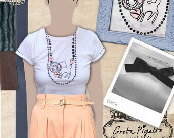 Mothers day gift, mothers day shirt, pearl core, cute women top, personalized gift, sustainable fashion, bambi shirt, funny unique women top