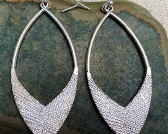 Modern Silver Bar Zebra Animal Geometric Silver Earrings Silver Modern Rectangular Sterling Silver Jewelry Gift for Her Earrings