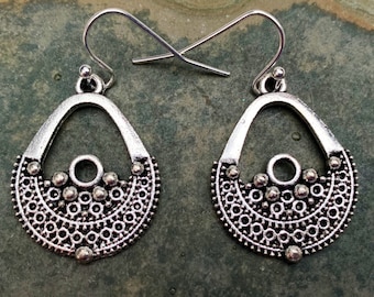 VENTE - Boucles d’oreilles Boho Dangle - Boucles d’oreilles ethniques Drop - Boucles d’oreilles Silver Boho - Boucles d’oreilles aztèques - Boucles d’oreilles Teardrop uniques - Bijoux Boho