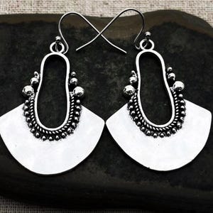Silber Boho Ohrringe - Boho Ohrringe - Ethnische Silber Ohrringe - Zigeuner Silber Ohrringe - Silber Ohrringe - Boho Geschenke für Sie