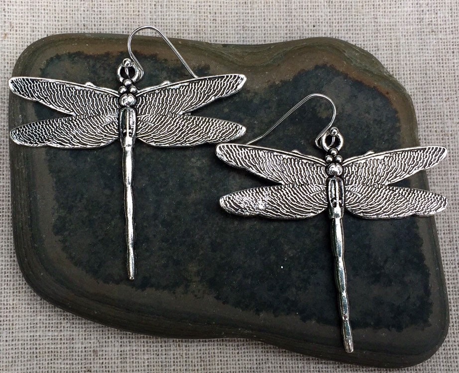 Large dragonfly best sale earrings