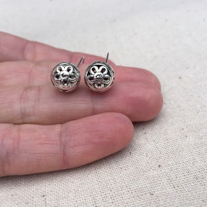 SALE Silver Ball Earrings Silver Bali Earrings Boho Dangle Earrings Bohemian Drop Earrings Silver Boho Earrings Bali Jewelry image 9