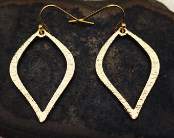 Modern Gold Earrings - Gold Teardrop Earrings - Minimalist Gold Earrings - Gold Geometric Earrings - Gold Dangle Drop Earrings