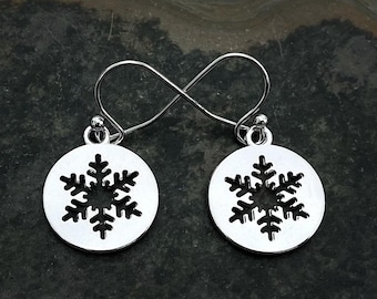 Snowflake Earrings - Snowflake Jewelry - Winter Earrings - Christmas Earrings - Holiday Earrings - Snow Earrings - Snowflake Gifts