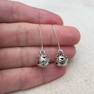 SALE Silver Ball Earrings Silver Bali Earrings Boho Dangle Earrings Bohemian Drop Earrings Silver Boho Earrings Bali Jewelry image 10