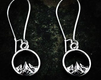 Orecchini Little Mountain - Orecchini Dainty Mountain - Orecchini Silver Mountain - Orecchini pendenti Mountain - Orecchini Small Mountain