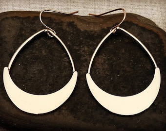 Modern Gold Earrings - Gold Teardrop Earrings - Gold Drop Earrings - Gold Dangle Earrings - Minimalist Gold Earrings - Modern Gold Jewelry