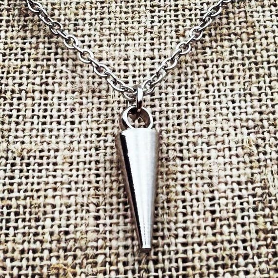 Dainty Spike Necklace - Tiny Spike Necklace - Silver Spike