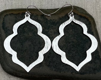 SALE - Large Moroccan Earrings - Big Geometric Earrings - Modern Statement Earrings - Large Boho Dangle Earrings - Big Bohemian Earrings