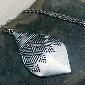Aztec Necklace - Boho Necklace - Teardrop Necklace - Ethnic Necklace - Tribal Necklace - Bohemian Necklace - Southwestern Necklace