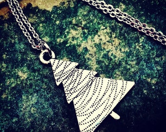 Christmas Tree Necklace - Christmas Tree Jewelry - Holiday Necklace - Holiday Jewelry - Christmas Jewelry Gifts - Christmas Gifts For Her
