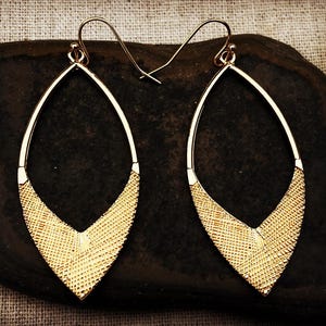Modern Gold Earrings - Gold Geometric Earrings - Minimalist Gold Earrings - Gold Dangle Earrings - Gold Drop Earrings - Gifts For Her