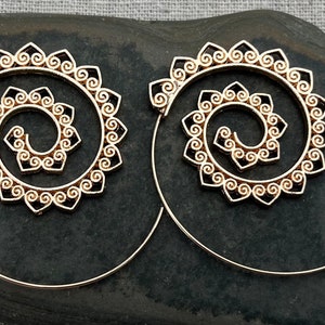 Gold Bali Threaders - Gold Threader Hoops - Bali Threader Hoops - Gold Boho Hoops - Gold Hoop Earrings - Ethnic Gold Hoops - Gifts For Her