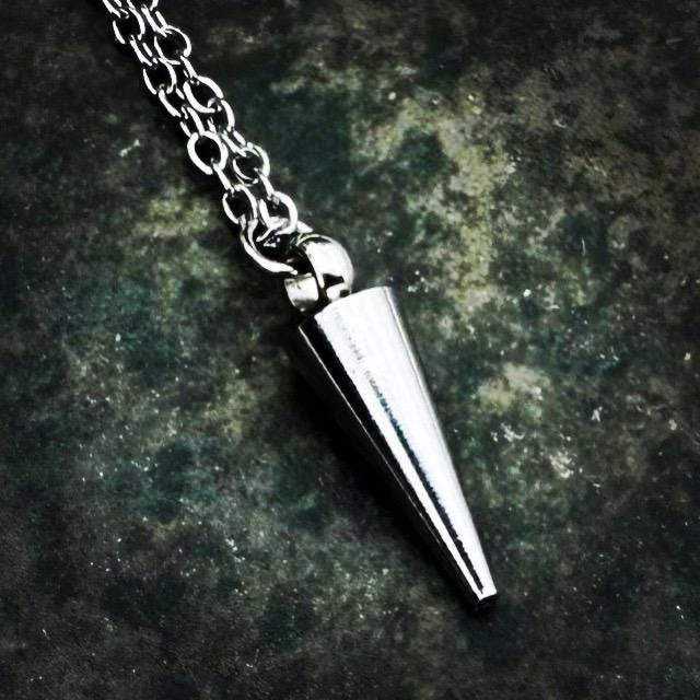 Dainty Spike Necklace - Tiny Spike Necklace - Silver Spike