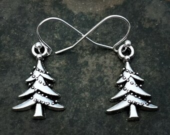 Christmas Tree Earrings - Christmas Tree Jewelry Gifts - Holiday Earrings - Holiday Jewelry Gifts - Xmas Tree Earrings - Xmas Tree Jewelry