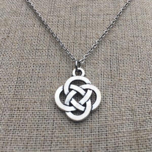 Celtic Knot Necklace - Celtic Knot Jewelry - Irish Pendant Necklace - Silver Celtic Necklace - St Patricks Day Jewelry - Irish Jewelry Gifts