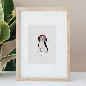 Ritratto di animale domestico Ritratto di cane personalizzato Ritratto di animale domestico ad acquerello Cane personalizzato, Dipinto di cane Regalo per il giorno del mese, Commemorativo di cane Acquerello Arte canina