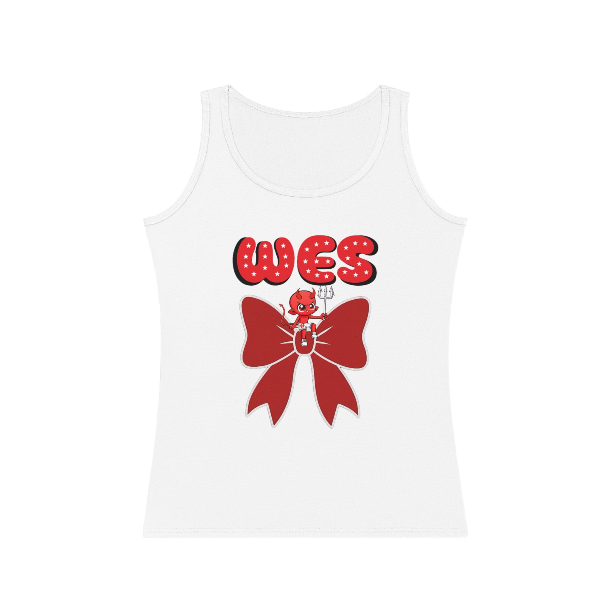 Williston Elementary School Bow Design Tank Top-Summer Vibes, Cute Casual Wear, Gift for Her, Birthday, Vacation Outfit, Fun Style
