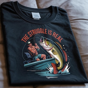 Reeling in the big one! Fishing Graphic Tee, Funny Fisherman Shirt, Fishing Lover Gift, Fish Reel T-Shirt, Outdoors, Angler Apparel