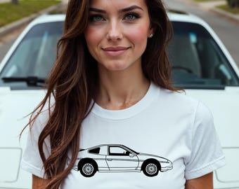 Fiero GT. A simple and sleek Line art Drawing silhouette Fiero GT. Automotive Lover Gift, Car Shirt, Classic Car Apparel