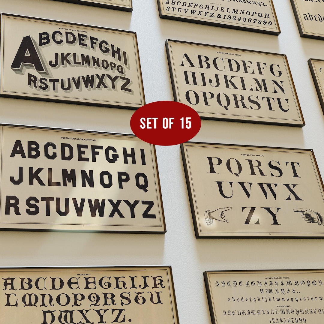 Vintage Lettering Prints – Allen P. Boyce | 15 High-res Typography ...