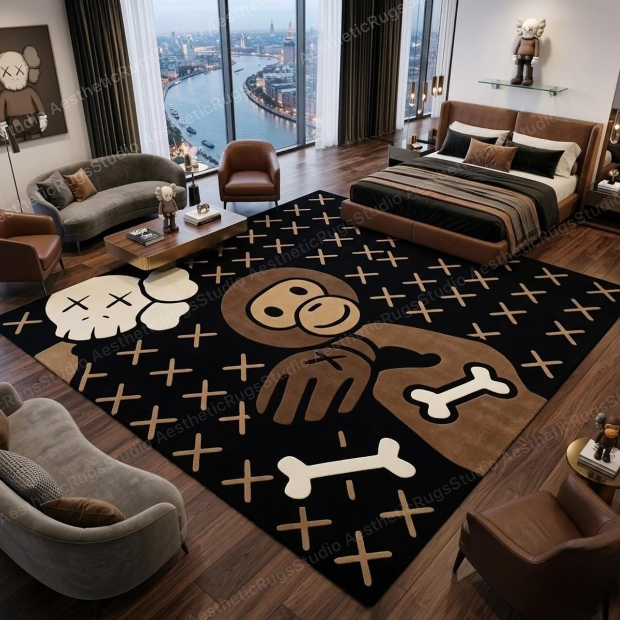 Kaws X Bape Rugs - Etsy Canada