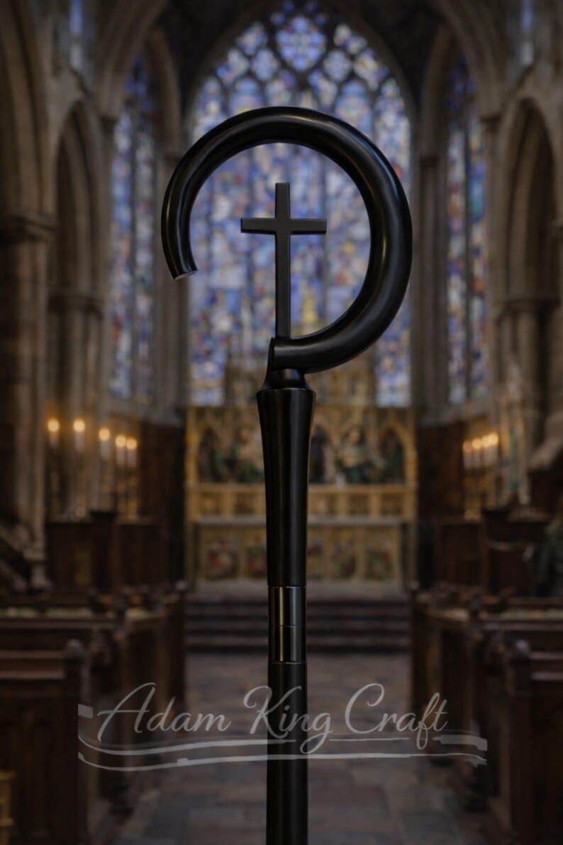 Wooden CROZIER Bishop Staff Crosier Quality Craftsmanship, 72 ...