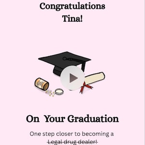 Personalised Digital Message for Pharmacy Grads!