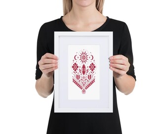 Matte Paper Framed Poster With Mat 4N