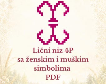 Lični niz 4P sa ženskim i muškim simbolima