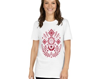 Short-Sleeve Unisex T-Shirt 9J red symbol