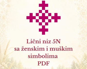 Lični niz sa ženskim i muškim simbolima