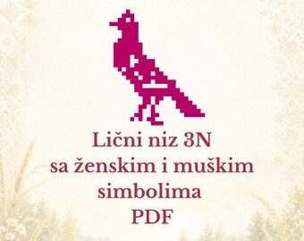 Lični niz 3N PDF sa ženskim i muškim simbolima
