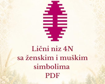 Lični niz 4N sa ženskim i muškim simbolima