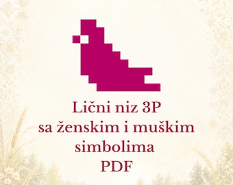 Lični niz 3P PDF ženski i muški simboli