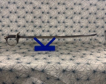 3D Printed Desktop Sword Stand – Display Your Blade with Style