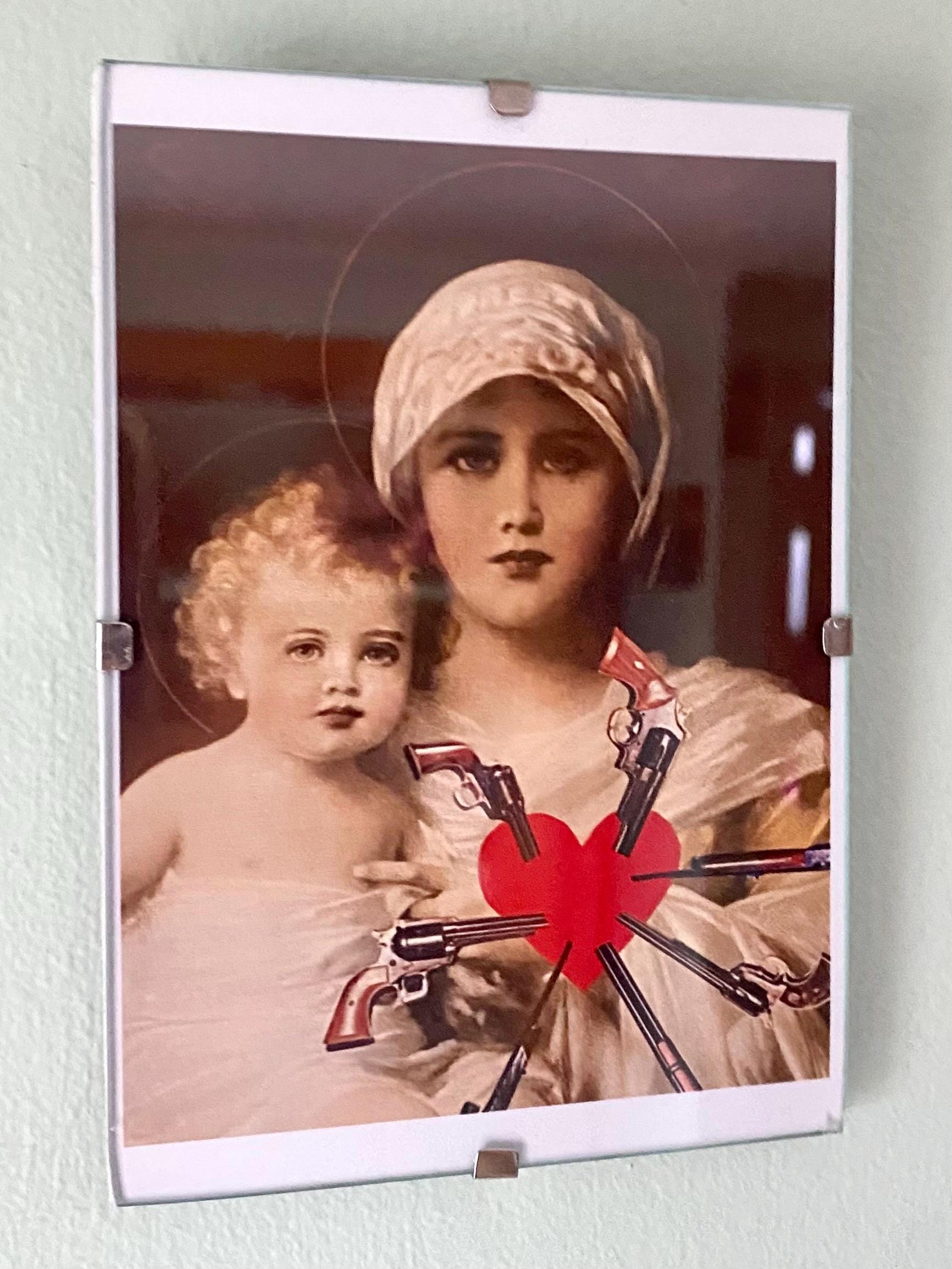 アンティーク 幼子イエス像 ガラスドーム入り フランス宗教工芸品