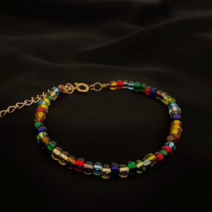 Colorful Czech Glass Beaded Bracelet for Women