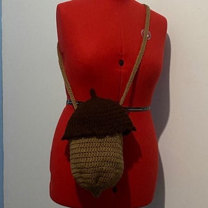 Acorn Satchel crossbody Bag  crochet pattern