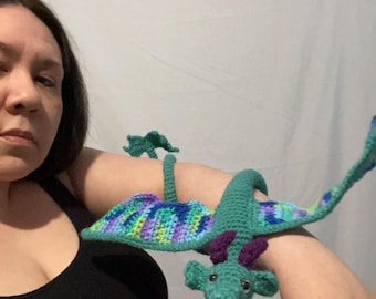 Wearable pet Dragon crochet pattern