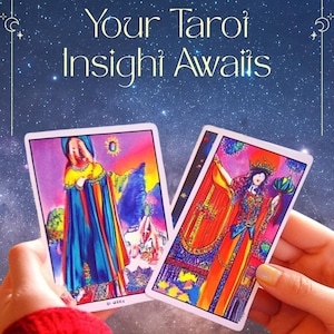 Colorful Tarot Card Deck – Mystical Divination Cards for Beginners and Experienced Readers, Spiritual Guidance, Gift for Tarot Lovers