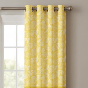 Pineapple Paradise – Tropical Fruit Print Curtain Panel
