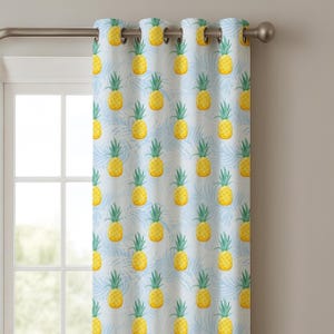 Golden Pineapple – Minimal Tropical Style Curtain