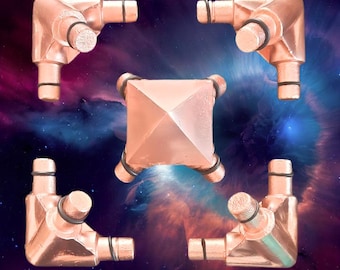 Copper Meditation Pyramid Kit: Sacred Geometry Healing Tool  ( Connectors only)