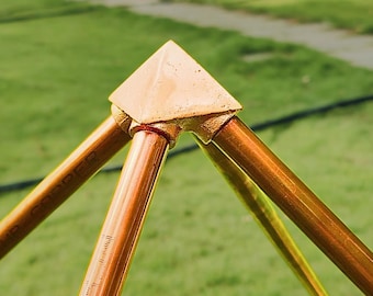 Copper Meditation Pyramid Kit, Giza Connectors, Sacred Geometry