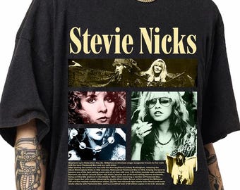 Stevie Fleetwood Mac Shirt, Retro Stevie Nicks Cotton Unisex Tshirt