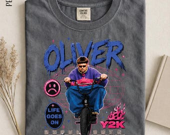 Oliver Tree Shirt, Life Goes On Tee, Y2K Graphic Shirt, Retro Biker Tee, Alternative Music Fan Gift, Vintage Aesthetic Streetwear